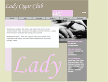 Tablet Screenshot of ladycigarclub.com